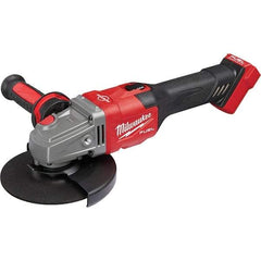 Milwaukee Tool - 4-1/2 - 6" Wheel Diam, 9,000 RPM, Cordless Angle & Disc Grinder - 5/8-11 Spindle, 18 Volts, Side Exhaust - A1 Tooling