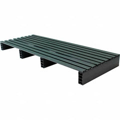 Custom Built Plastic Pallets - 18" Long x 48" & Wide x 4" High Plastic Pallet - 1,000 Lb Static Capacity, 250 Lb Dynamic Capacity, Black - A1 Tooling