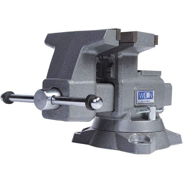 Wilton - Bench & Pipe Combination Vises Jaw Width (Inch): 6-1/2 Jaw Opening Capacity (Inch): 7-1/4 (Regular); 12-3/4 (Reversed) - A1 Tooling