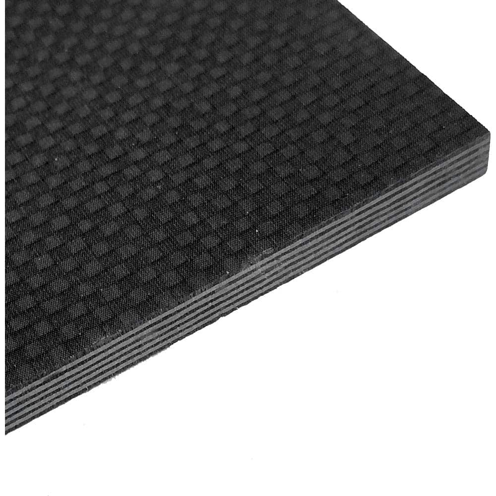 Plastic Sheet: Carbon Fiber, 1/4″ Thick, 47-1/2″ Long, Black, 185,000 psi Tensile Strength