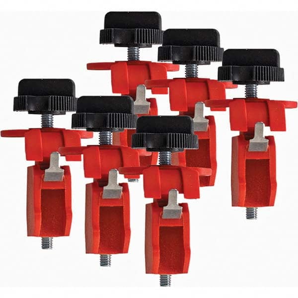 Brady - Pack of 6 Universal Miniature Circuit Breaker Lockouts - A1 Tooling