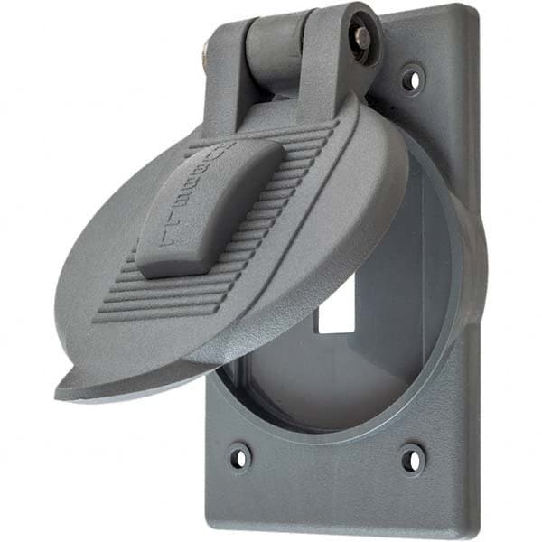 Hubbell Wiring Device-Kellems - Weatherproof Box Covers Cover Shape: Round Number of Holes in Outlet: 1 - A1 Tooling