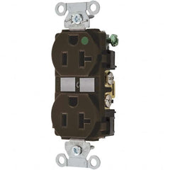 Hubbell Wiring Device-Kellems - 125V 20A NEMA 6-20R Hospital Grade White Straight Blade Duplex Receptacle - A1 Tooling