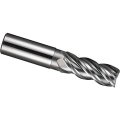 Corner Radius End Mill: 1/2″ Dia, 1-1/4″ LOC, 0.06″ Radius, 4 Flutes, Solid Carbide 3-1/4″ OAL, 1/2″ Shank Dia, 41 ° Helix, TiB2 Coated, Corner Radius End, Centercutting, Series APF