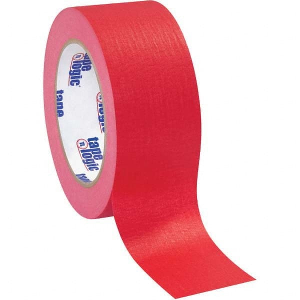 Tape Logic - Pack of (12), 60 Yd Rolls 2" Red Crepe Paper Masking Tape - A1 Tooling