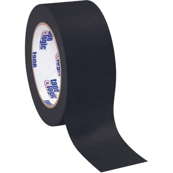 Tape Logic - Pack of (12), 60 Yd Rolls 2" Black Crepe Paper Masking Tape - A1 Tooling