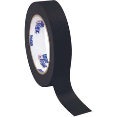 Tape Logic - Pack of (12), 60 Yd Rolls 1" Black Crepe Paper Masking Tape - A1 Tooling