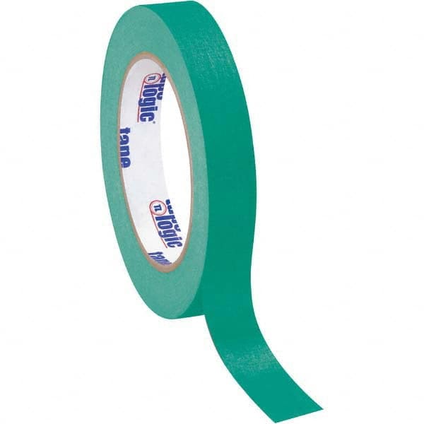 Tape Logic - Pack of (12), 60 Yd Rolls 3/4" Dark Green Crepe Paper Masking Tape - A1 Tooling