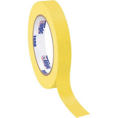 Tape Logic - Pack of (12), 60 Yd Rolls 3/4" Yellow Crepe Paper Masking Tape - A1 Tooling