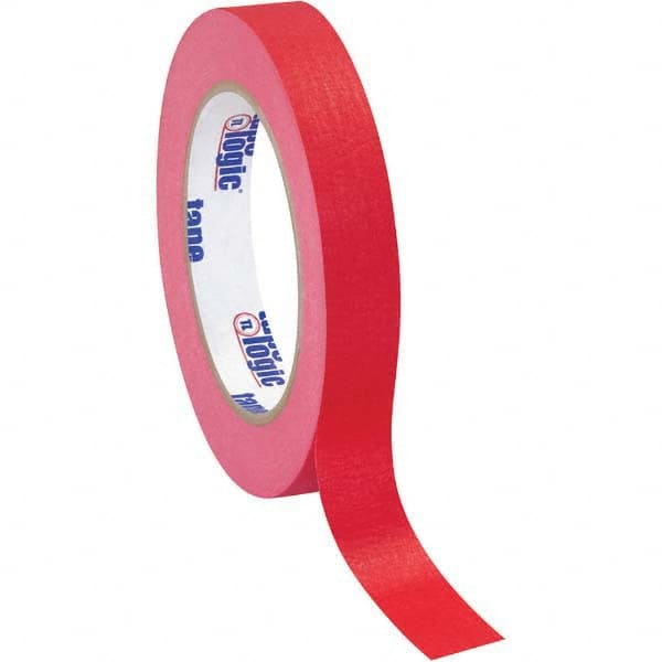 Tape Logic - Pack of (12), 60 Yd Rolls 3/4" Red Crepe Paper Masking Tape - A1 Tooling