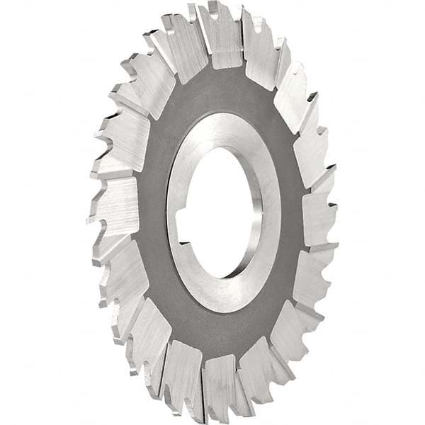 Side Chip Saw: 4″ Blade Dia, 1/8″ Blade Thickness, 1-1/4″ Arbor Hole Dia, 36 Teeth, Cobalt TiN Finish, Straight Tooth