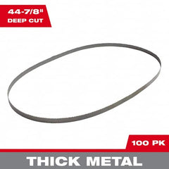 Milwaukee Tool - 44-7/8" x 1/2" x 0.02" 10-14 TPI Bi-Metal Portable Band Saw Blade - A1 Tooling