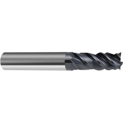 Guhring - 3/4", 4 Flute, Single End, Solid Carbide, Corner Chamfer End Mill - 4" OAL, 45° Helix, Right Hand Flute, 1-1/2 LOC, Right Hand Cut - A1 Tooling