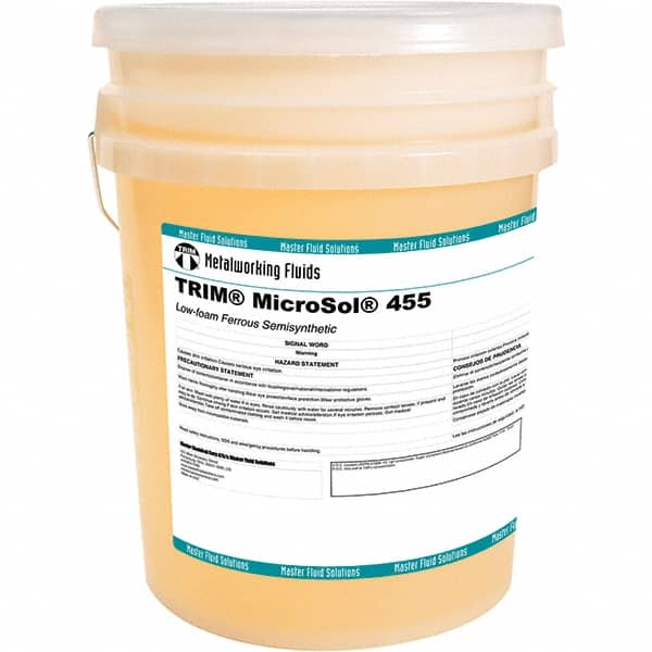 Master Fluid Solutions - TRIM MicroSol 455, 5 Gal Pail Cutting Fluid - Semisynthetic - A1 Tooling