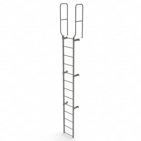 TRI-ARC - Rolling & Wall Mounted Ladders & Platforms Type: Fixed Ladder Style: Safety Cage - A1 Tooling