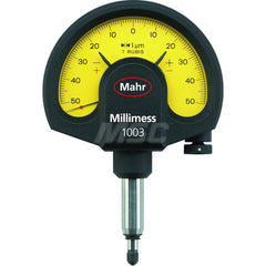 Mahr - Dial Comparator Gages; Dial Graduation (Decimal Inch): 0.070000 ; Dial Graduation (mm): 2.0000 ; Dial Graduation (micro m): 2.00 ; Accuracy (micro m): 2 (Ge); 2.4 (Gges); 1.4 (Gt) ; Accuracy (Decimal Inch): 0.001 ; Maximum Measurement (Decimal Inc - Exact Industrial Supply