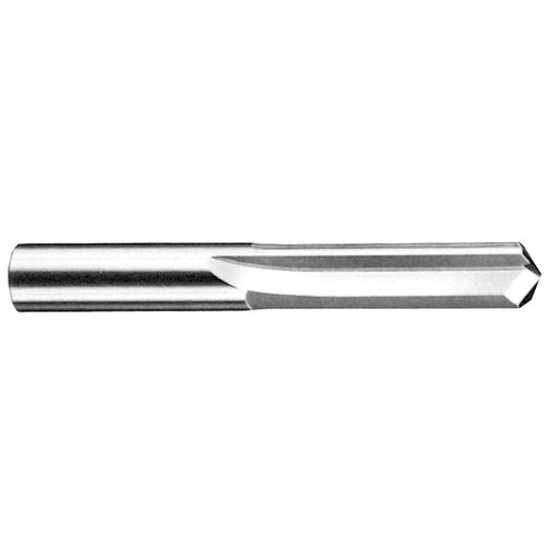 ‎23/64″ Dia. × 23/64″ Shank × 1-3/4″ Flute Length × 3-1/16″ OAL, 3xD, 140°, Uncoated, 2 Flute, External, Round Solid Carbide Drill - Exact Industrial Supply