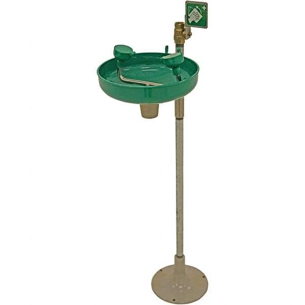 Haws - 11" Wide x 40" High, Pedestal Mount, Plastic Bowl, Eyewash Station - 5 GPM Flow Rate - A1 Tooling