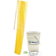 Haws - 12" Long x 12" Wide x 78" High, Plumbed Wash Station Compliance Test Kit - Includes 5 Gal Bucket, Shower Sock, Water Pole, Eyewash Gauge, Tape Measure, Thermometer - A1 Tooling