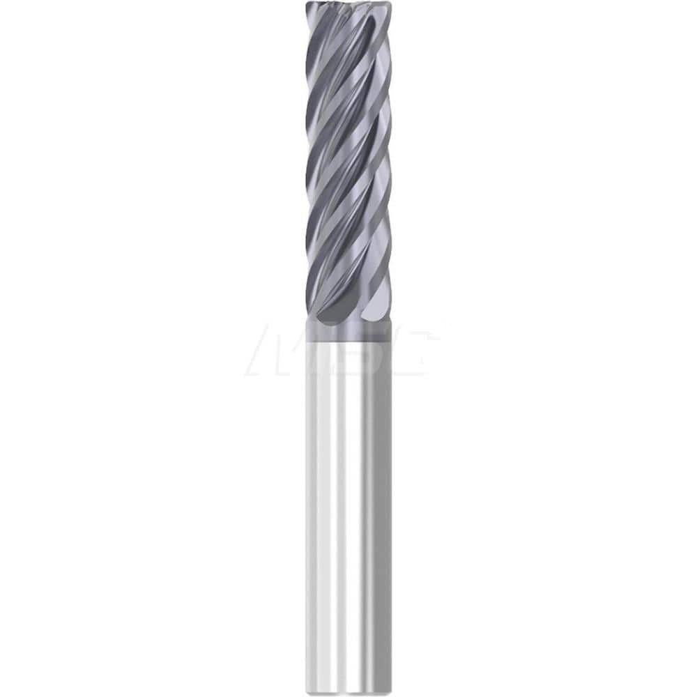 Roughing & Finishing End Mills; Mill Diameter (Decimal Inch): 0.7500; Mill Diameter (Inch): 3/4; End Type: Corner Radius; Corner Radius (Decimal Inch): 0.0300; Number of Flutes: 6; Material: Solid Carbide; Finish/Coating: AlTiN; Length of Cut (Inch): 1; S