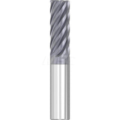 Roughing & Finishing End Mills; Mill Diameter (Decimal Inch): 0.7500; Mill Diameter (Inch): 3/4; End Type: Corner Radius; Corner Radius (Decimal Inch): 0.0300; Number of Flutes: 7; Material: Solid Carbide; Finish/Coating: AlTiN; Length of Cut (Inch): 1; S