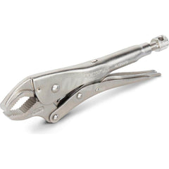 Locking Plier: 10'' OAL, Round Jaw