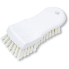 Scrub & Scouring Brushes; Type: Scrub Brush; Bristle Material: Polyester; Brush Width: 2.5; Resistance Features: Oil Resistant; Water Resistant; Block/Handle Material: Plastic; Color: White; Bristle Type: Medium; Brush Area Width (Inch): 2.5; Bristle Firm