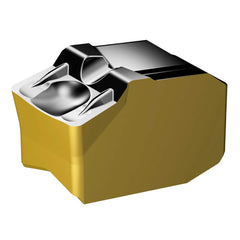 Grooving Insert: QD-NKGM 4425, Solid Carbide TiCN, Al2O3 & TiN Finish, Neutral, 0.2362″ Cutting Width, Series CoroCut QD