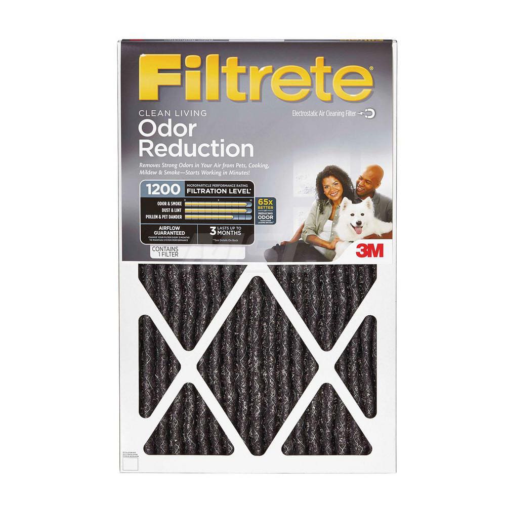 Pleated Air Filter: 14 x 24 x 1″, MERV 11, 88% Efficiency Polypropylene