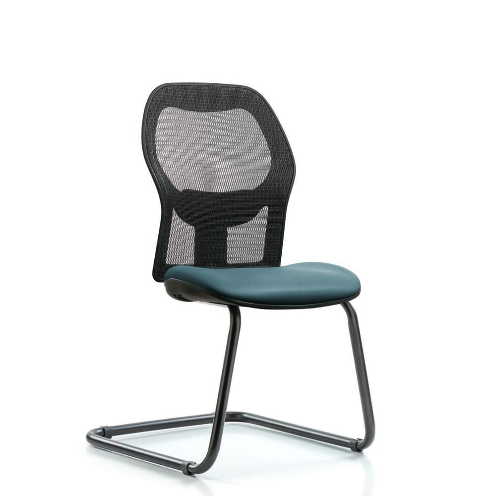 Guest & Lobby Chairs & Sofas; Type: Guest; Base Type: Sled Base; Width (Inch): 24-1/2; Depth (Inch): 19; Seat Material: Vinyl; Frame Color: Black; Color: Storm; Overall Height (Inch): 39-1/2