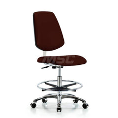 Task Chair: Vinyl, Burgundy