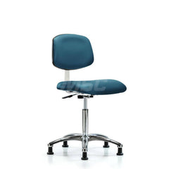 Task Chair: Vinyl, Marine Blue