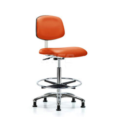 Task Chair: Vinyl, Orange Kist