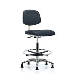 Task Chair: Vinyl, Imperial Blue