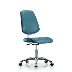 Task Chair: Vinyl, Marine Blue