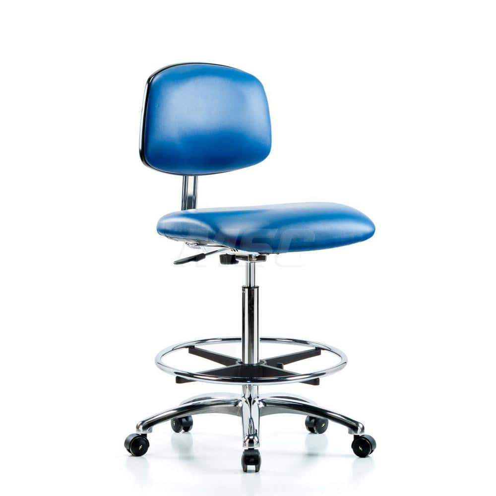 Task Chair: ESD Vinyl, Blue