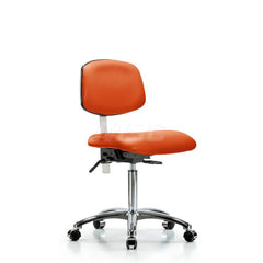 Task Chair: Vinyl, Orange Kist