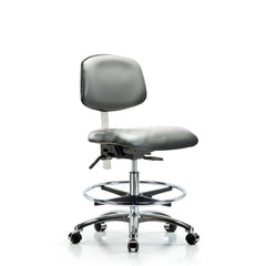 Task Chair: Vinyl, Sterling