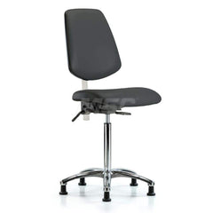 Task Chair: Vinyl, Charcoal