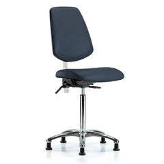 Task Chair: Vinyl, Imperial Blue