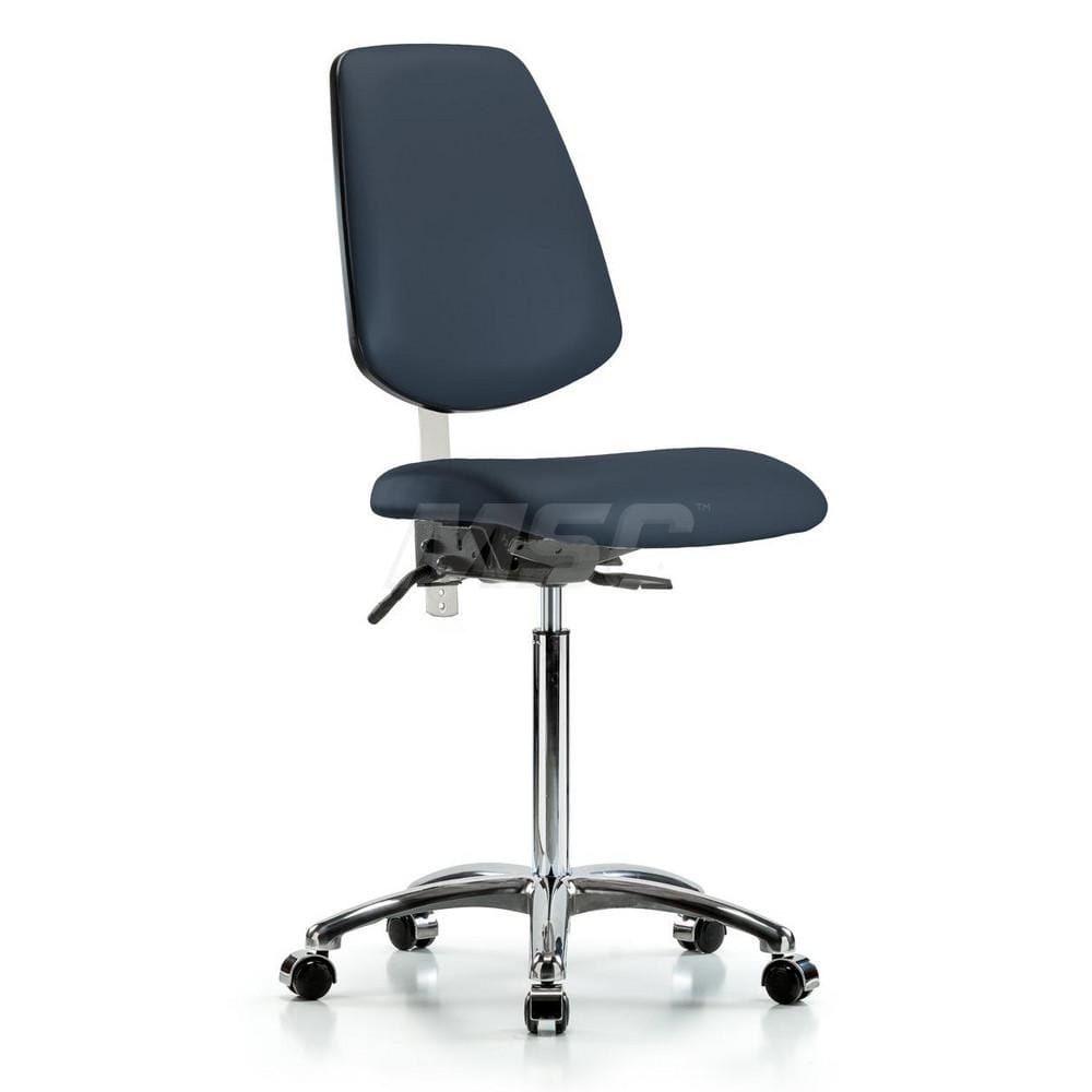 Task Chair: Vinyl, Imperial Blue