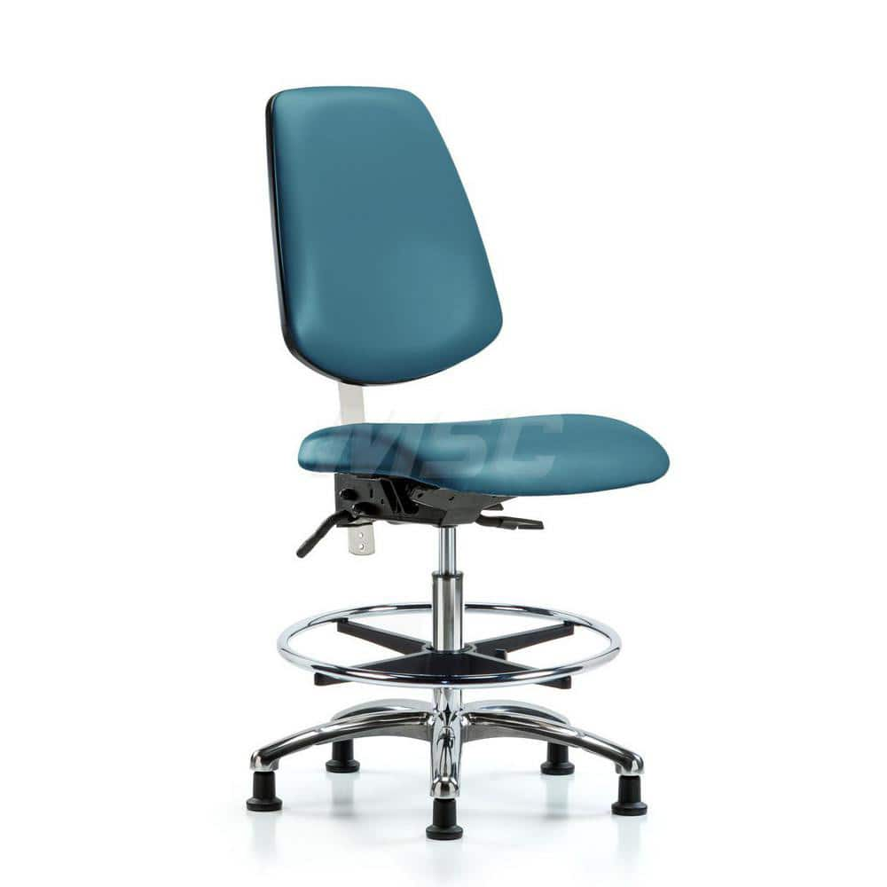 Task Chair: Vinyl, Marine Blue