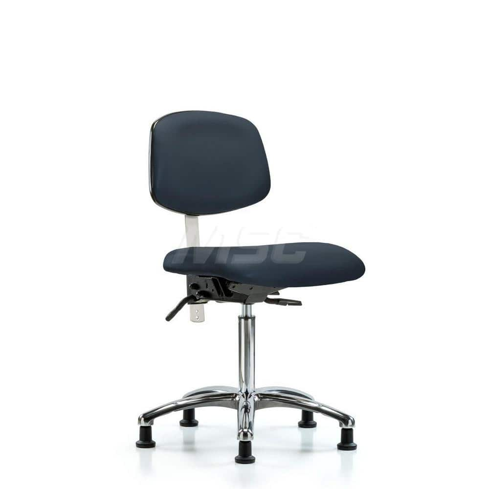 Task Chair: Vinyl, Imperial Blue