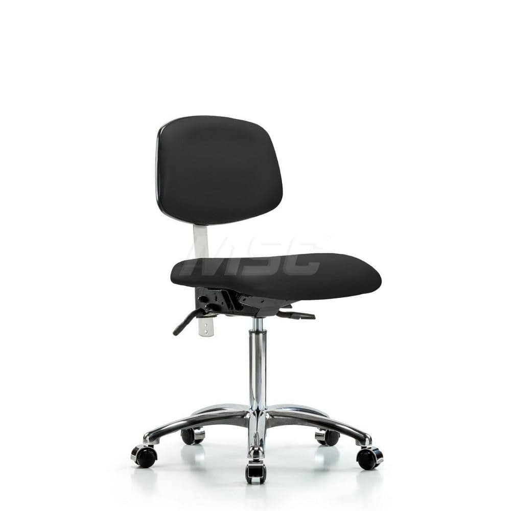 Task Chair: Vinyl, Black