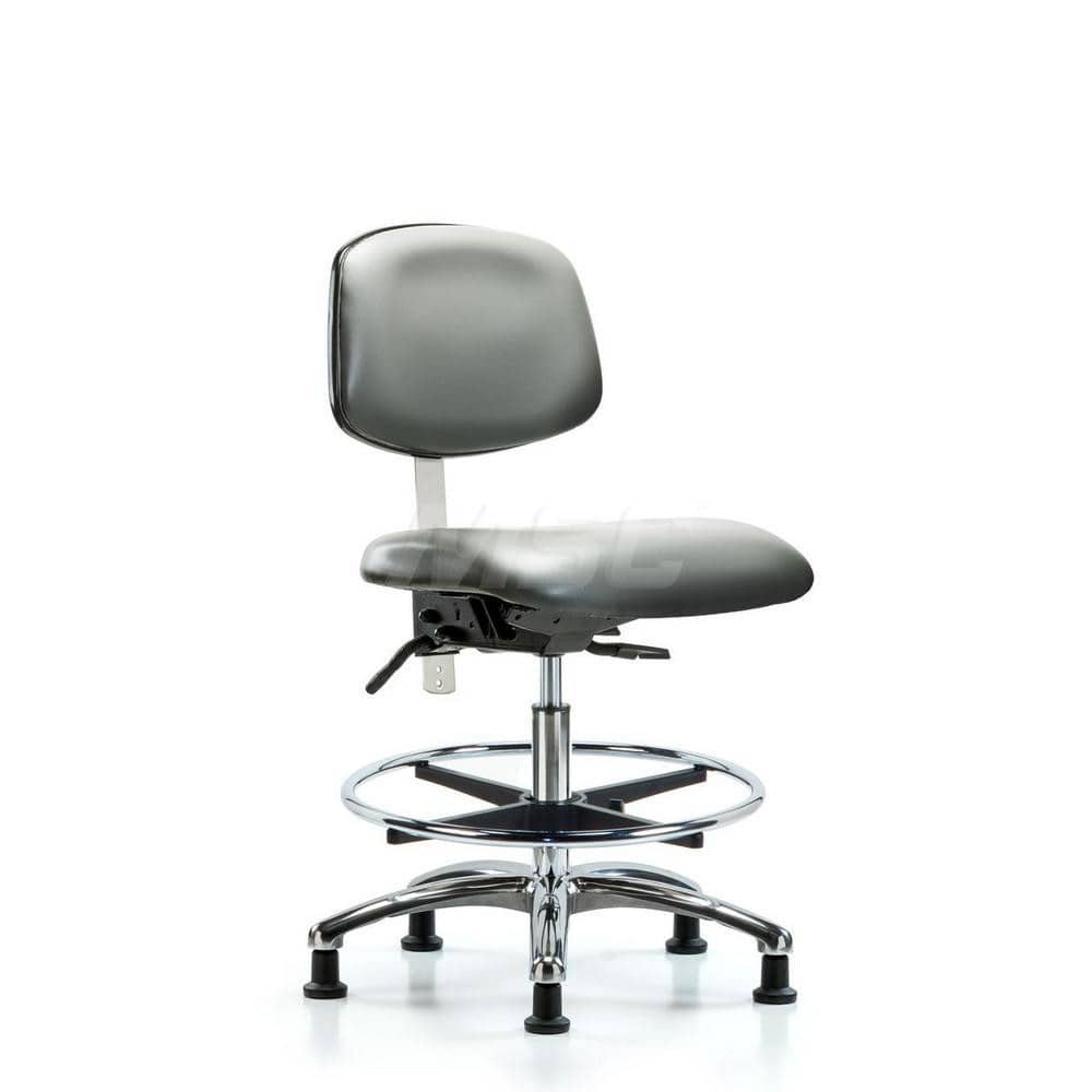 Task Chair: Vinyl, Sterling