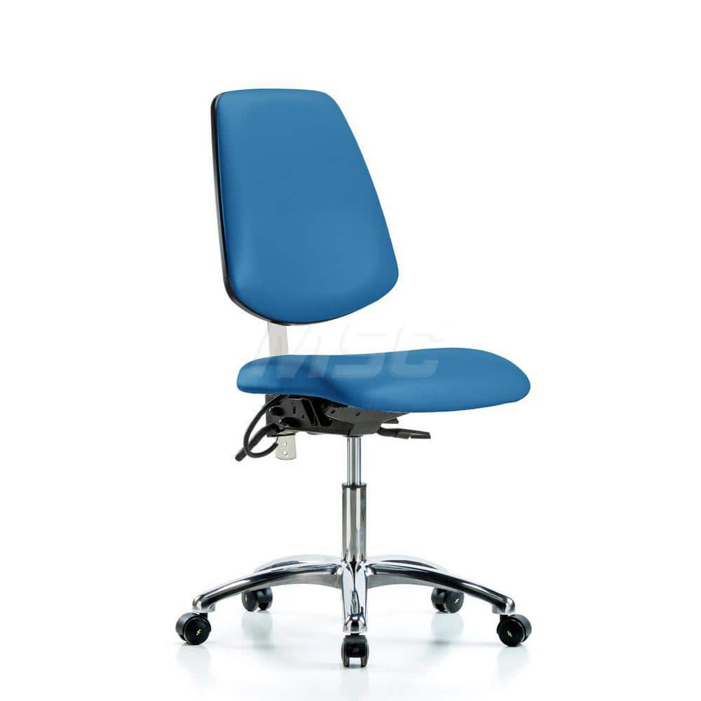 Task Chair: ESD Vinyl, Blue