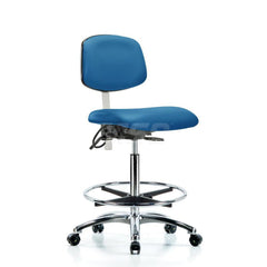 Task Chair: ESD Vinyl, Blue