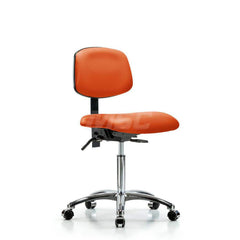 Task Chair: Vinyl, Orange Kist