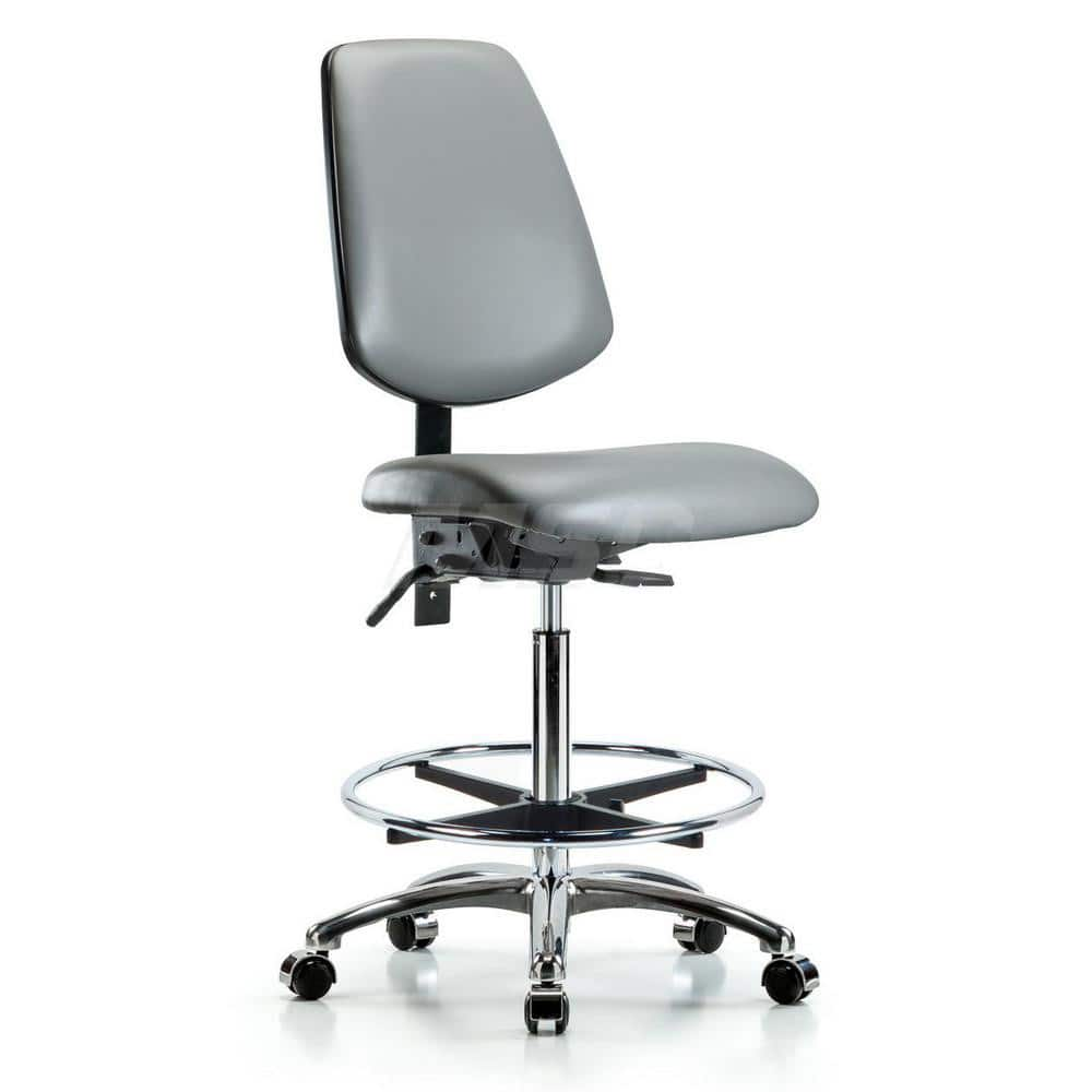 Task Chair: Vinyl, Sterling