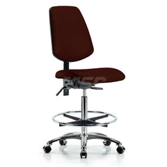 Task Chair: Vinyl, Burgundy